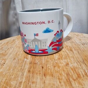 Starbucks Washington D.C. Mug - Red, Blue, White 2011 Collector Series